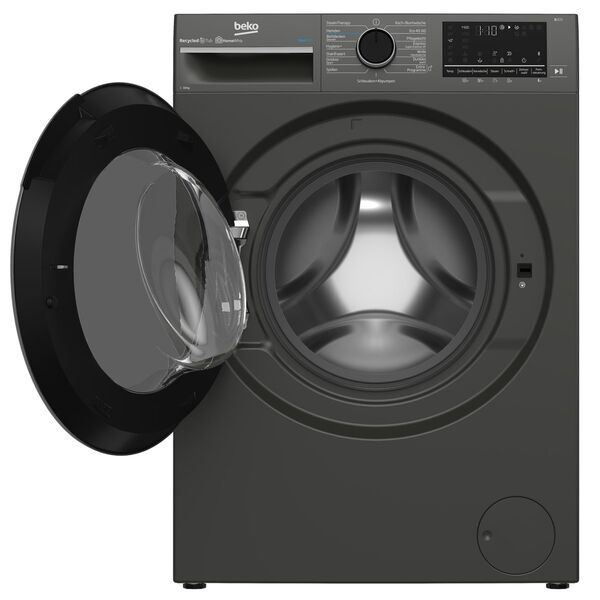 Beko B3WFT510415M Front-loading washing machine 10 kg | grey, image 2 of 5