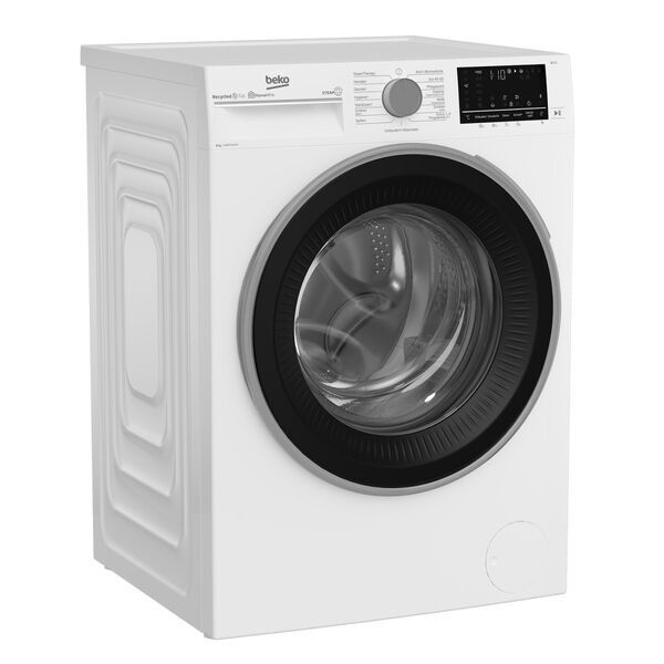 Beko B3WFU58415W1 Frontlader Waschmaschine 8 kg | weiß/schwarz, image 3 of 5