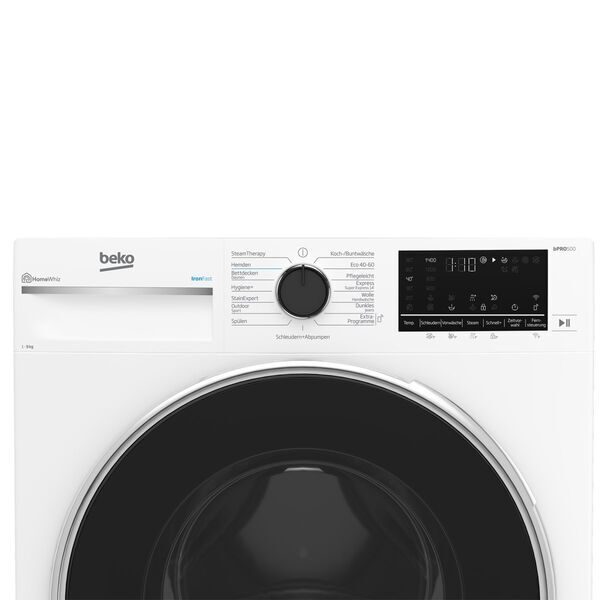 Beko B5WF69410W Frontlader Waschmaschine 9 kg | weiß/schwarz, image 4 of 5