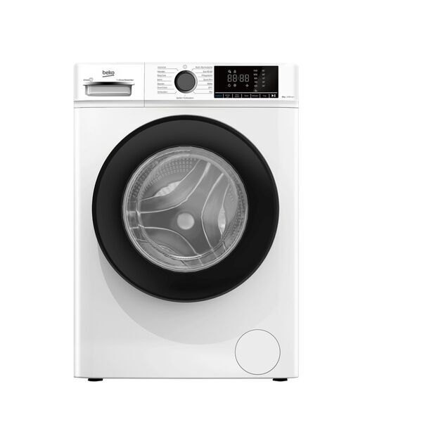 Beko BM3WFOE841PSA Front-loading washing machine 8 kg | white/black, image 1 of 4