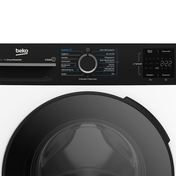 Beko BM3WFU31041R Front-loading washing machine 10 kg | white/black 4