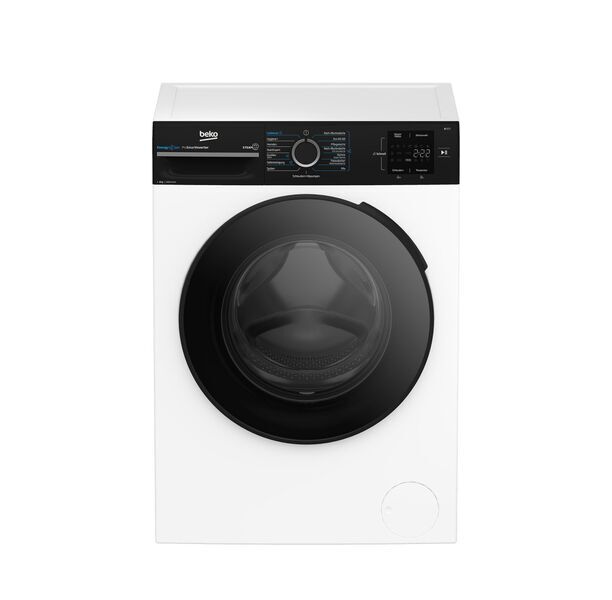 Beko BM3WFU3841R Front-loading washing machine 8 kg | white/black, image 1 of 5