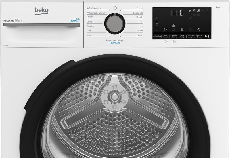 Beko BMGT491SBI Asciugatrice a pompa di calore 9 kg | bianco/nero 4