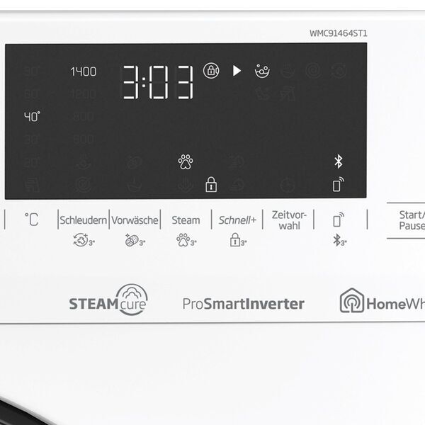 Beko WMC91464ST1 Front-loading washing machine 9 kg | white/black 4