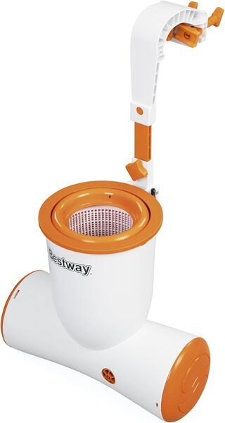 Bestway Skimatic 2-in-1 Schiumatoio sospeso/comb. pompa filtro (58462) | grigio/arancio 1