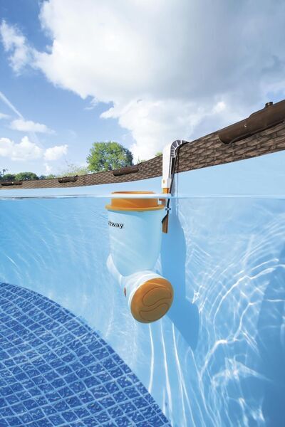 Bestway Skimatic 2-in-1 Schiumatoio sospeso/comb. pompa filtro (58462) | grigio/arancio 4