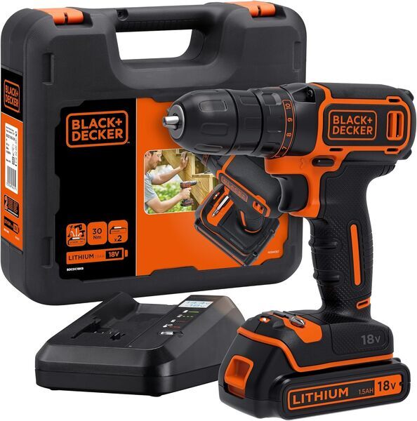 Black&Decker BDCDC18K Akku-bore-/skruemaskine | sort/orange 1