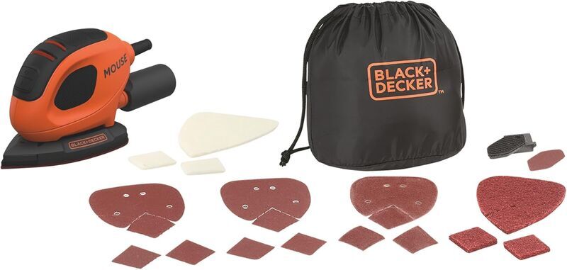 Black&Decker BEW230BCA Mouse Dreieckschleifer | black/orange 1