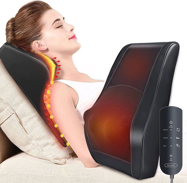 Boriwat R3 cojín de masaje Shiatsu calefactable para espalda y cuello | negro, image 1 of 1
