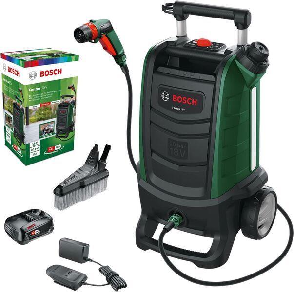 Bosch Fontus 18V draadloze hogedrukreiniger | zwart/groen 1