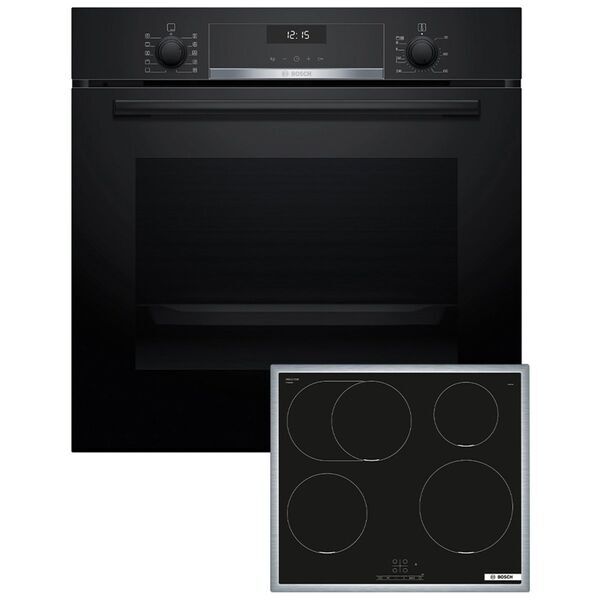 Bosch HBD635CS64 oven and hob set | black, image 1 of 4