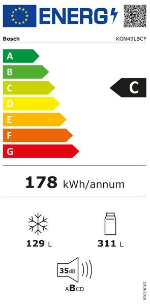 Bosch KGN49LBCF Refrigerator/freezer combination | black, image 5 of 5
