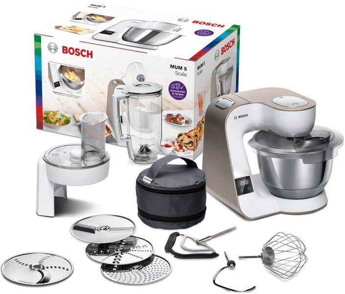 Bosch Serie 4 Food processor MUM 5 1000 W | white/champagne, image 2 of 5