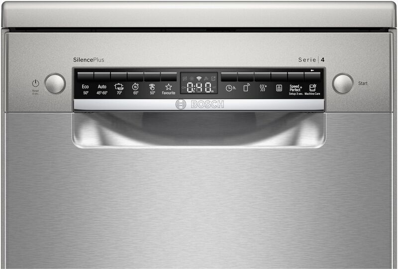 Bosch Serie 4 dishwasher 45cm, freestanding | silver, image 2 of 3