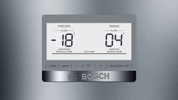 Bosch Serie 6 Refrigerator/freezer combination | silver, image 4 of 5
