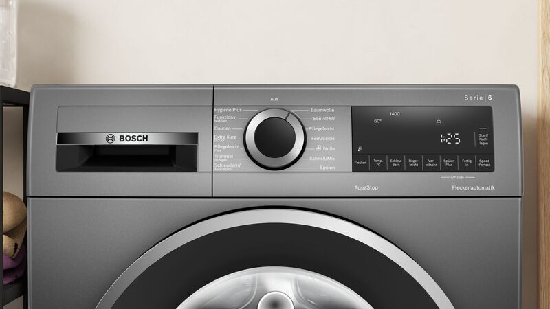 Bosch Serie 6 Frontlader Waschmaschine 9 kg | schwarz, image 3 of 5