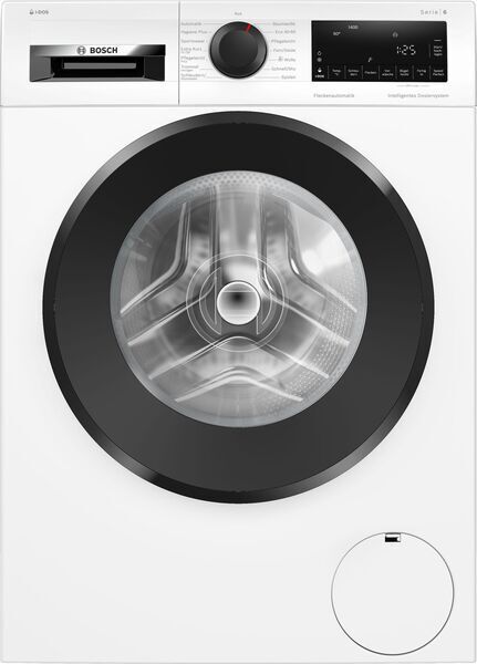 Bosch Serie 6 Frontlader Waschmaschine 9 kg | weiß/schwarz, image 1 of 2