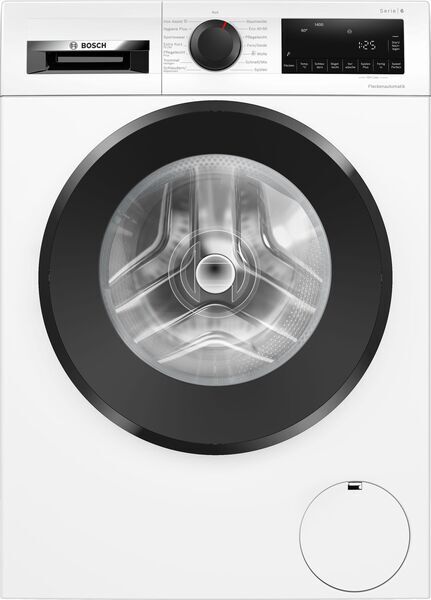 Bosch Serie 6 Front-loading washing machine 9 kg | white/black, image 1 of 2