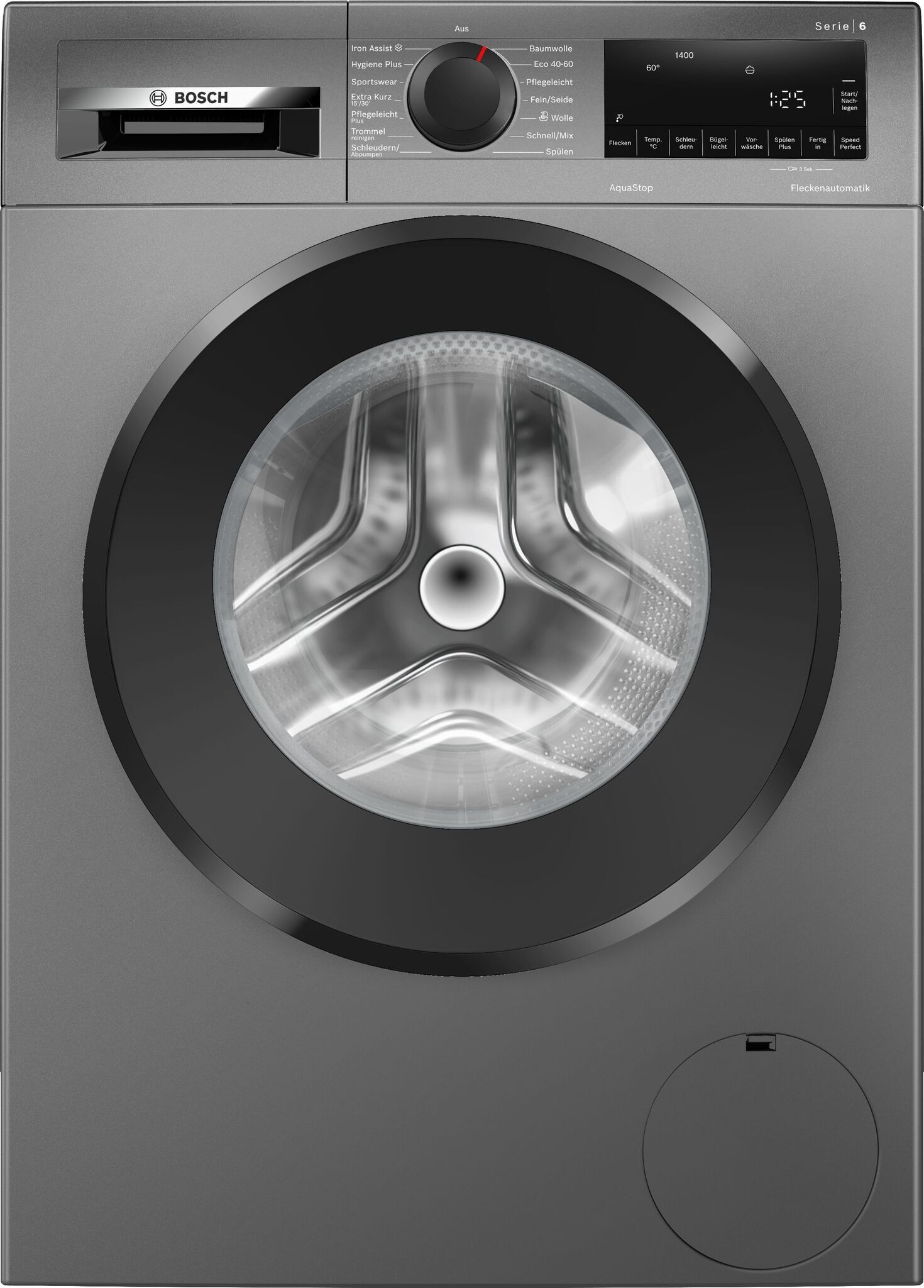 Bosch Serie 6 Frontlader Waschmaschine 9 kg grau
