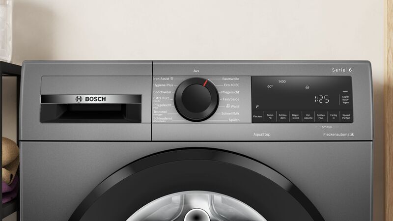 Bosch Serie 6 Frontlader Waschmaschine 9 kg | grau, image 3 of 5