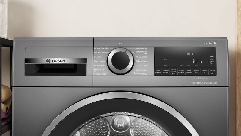 Bosch Serie 6 Heat pump dryer 9 kg | black, image 2 of 5