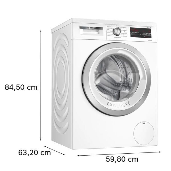 Bosch WUU28T91 Front-loading washing machine 9 kg | white, image 3 of 5