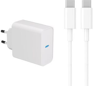 Bærbar oplader (65W) & kabel (USB-C, 2m)