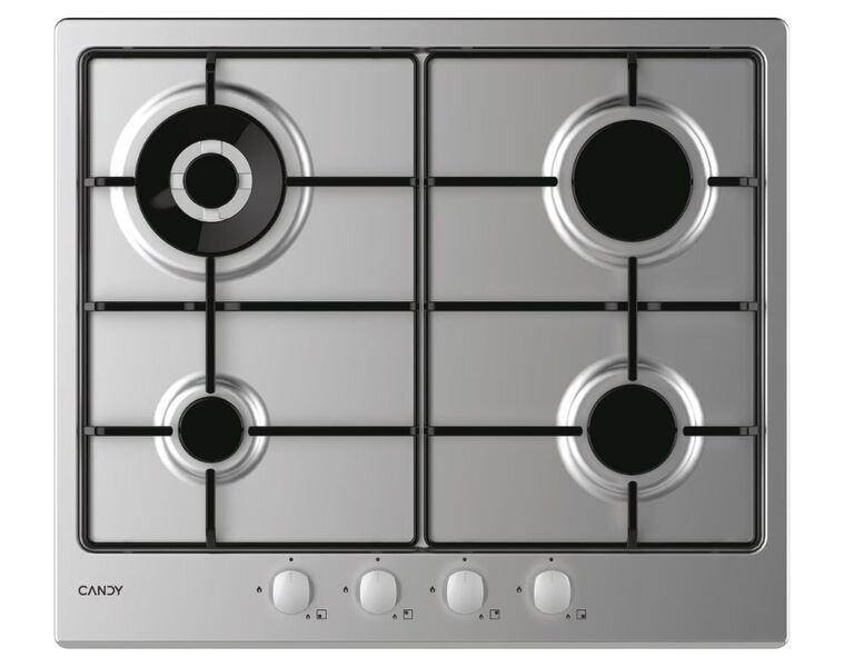 Candy CHW6BR4WX gas hob | silver 1