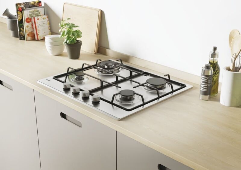 Candy CHW6BR4WX gas hob | silver 4
