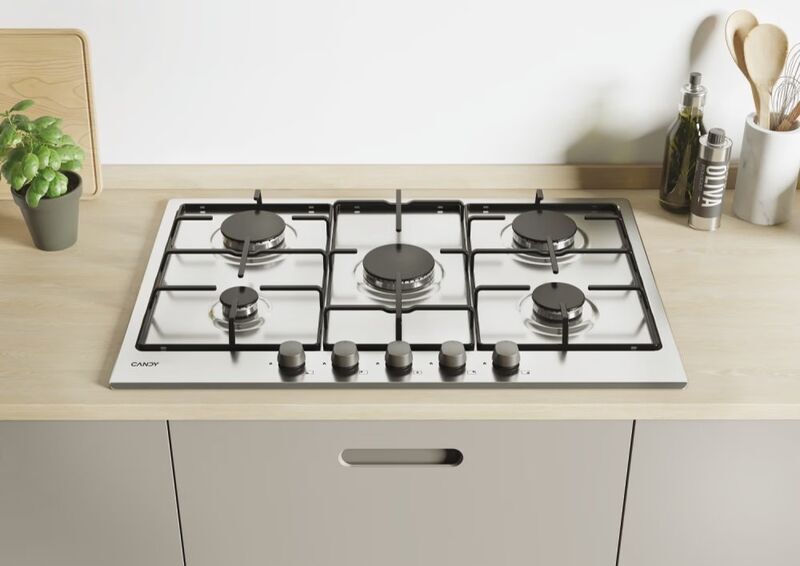 Candy CHW7X Plynová varná deska | stříbrná 2