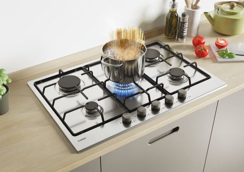 Candy CHW7X Plynová varná deska | stříbrná 3