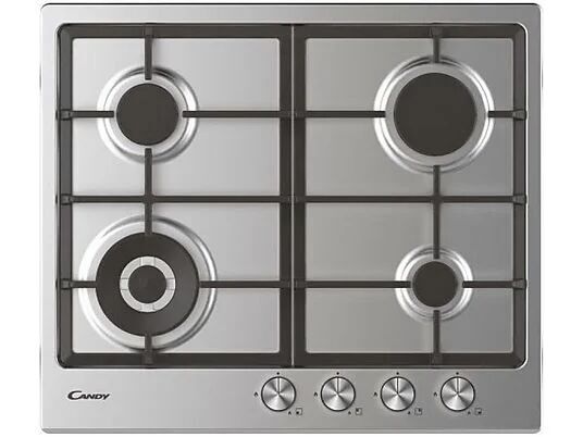 Candy Essenza CDIH6GBFE4WX Gas Hob | silver 1