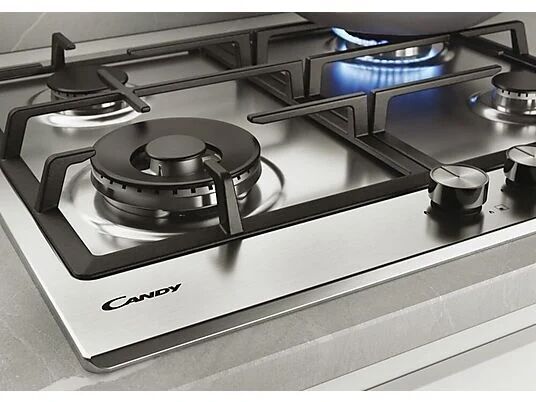 Candy Essenza CDIH6GBFE4WX Gas Hob | silver 2