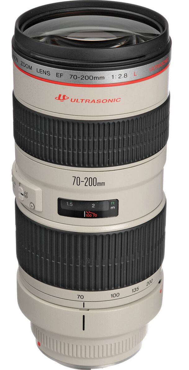Canon 70-200mm f2.8 L USM | Wit/Zwart