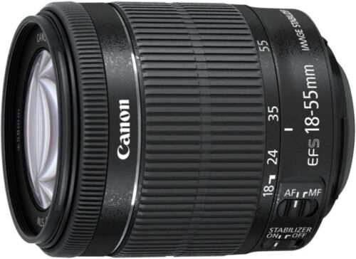 Som Ny: Canon EF-S 18-55mm 3.5-5.6 IS STM | svart