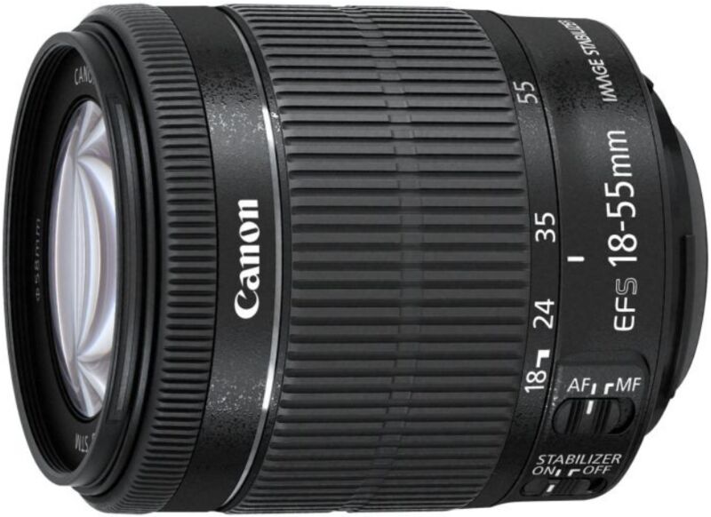 Canon EF-S 18-55mm 3.5-5.6 IS STM | zwart 1
