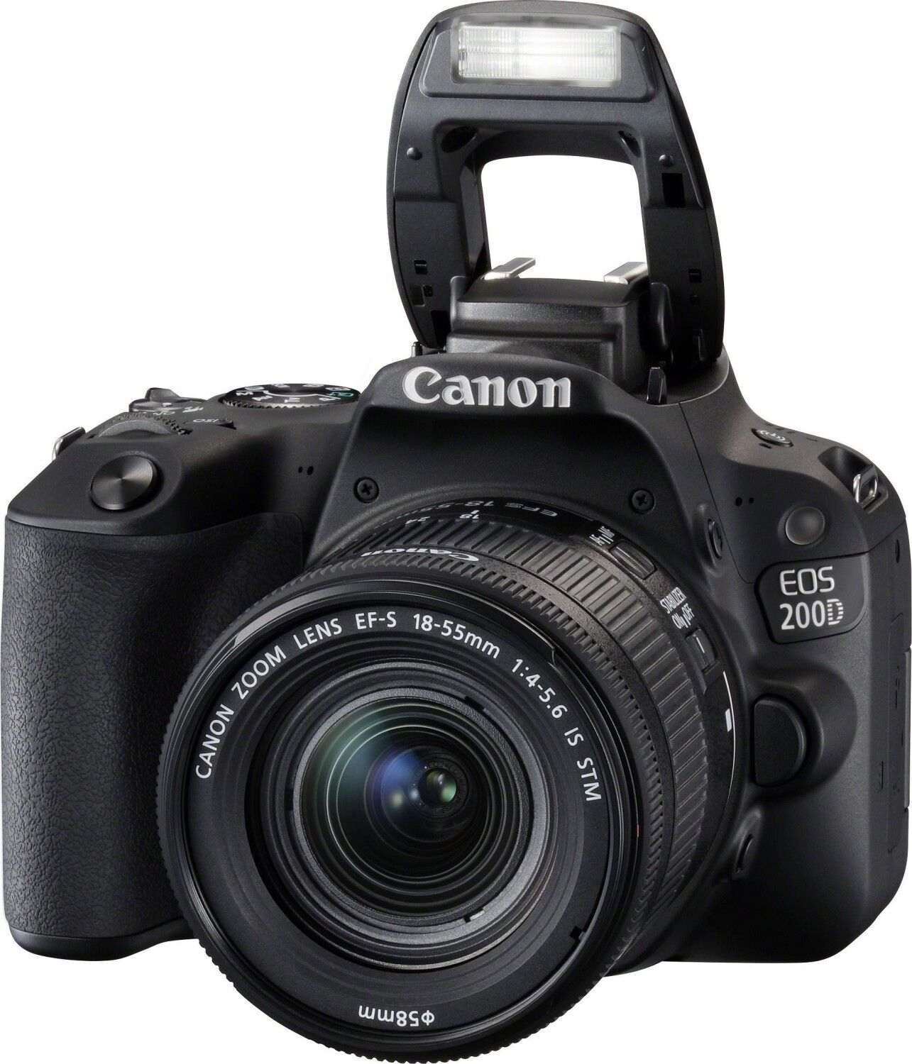 Canon EOS 200D | Zwart | EF-S 18-55mm f/4-5.6 IS STM