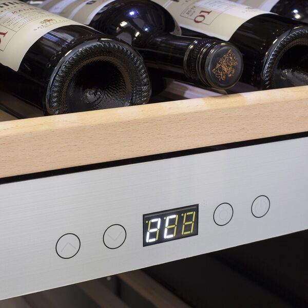 Caso WineChef Pro 126-2D viinijääkaappi | hopea/musta 2