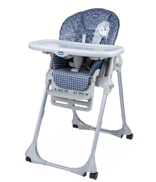 Chicco Polly Easy barnstol och babygunga | blå, image 1 of 1