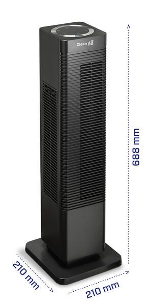 Clean Air Optima 2in1 Design Chauffage par ventilateur CA-904B | noir 3