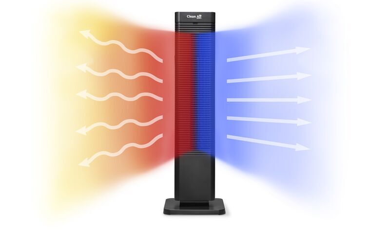 Clean Air Optima 2in1 Design Chauffage par ventilateur CA-904B | noir 4