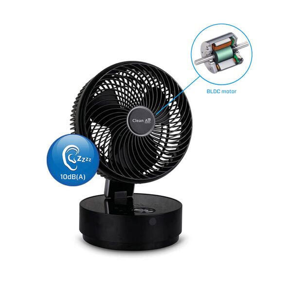 Clean Air Optima Design Ventilador de circulação com ionizador CA-404B | preto 4