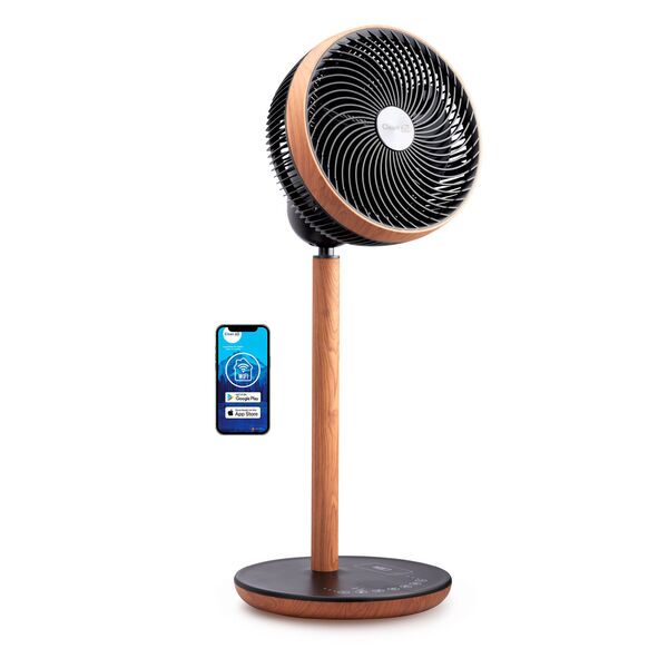 Clean Air Optima Wood Design Wentylator cyrkulacyjny CA-408 Smart | brązowy/czarny 1