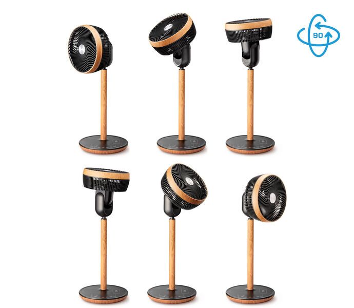 Clean Air Optima Wood Design Ventilador de circulação CA-408 Smart | castanho/preto 3