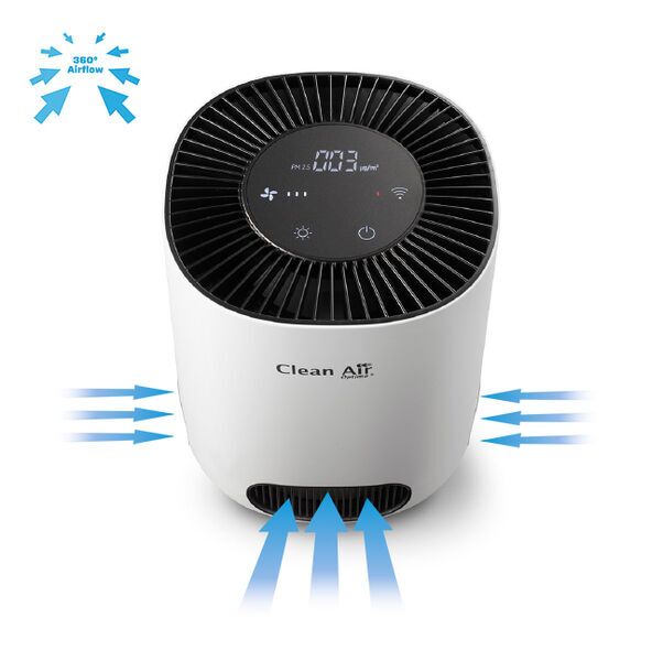 Clean Air Optima Inteliģents HEPA jonizators-gaisa attīrītājs CA-502 Desktop Smart | balts/melns 2