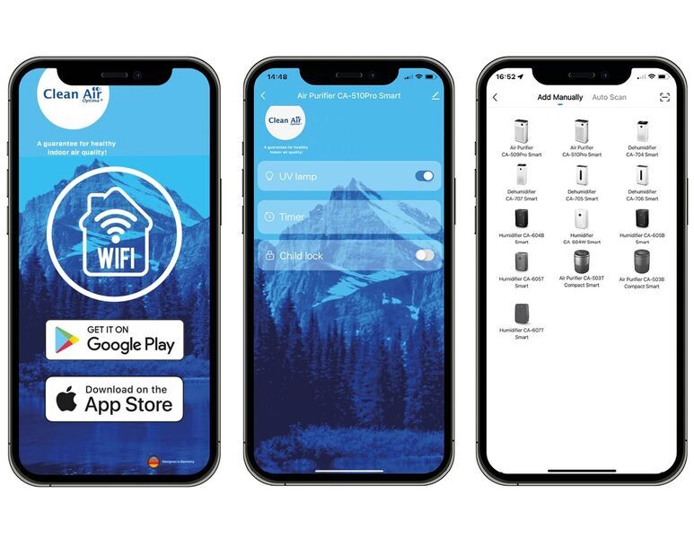 Clean Air Optima Intelligent HEPA UV air purifier CA-510Pro Smart | white/black 3