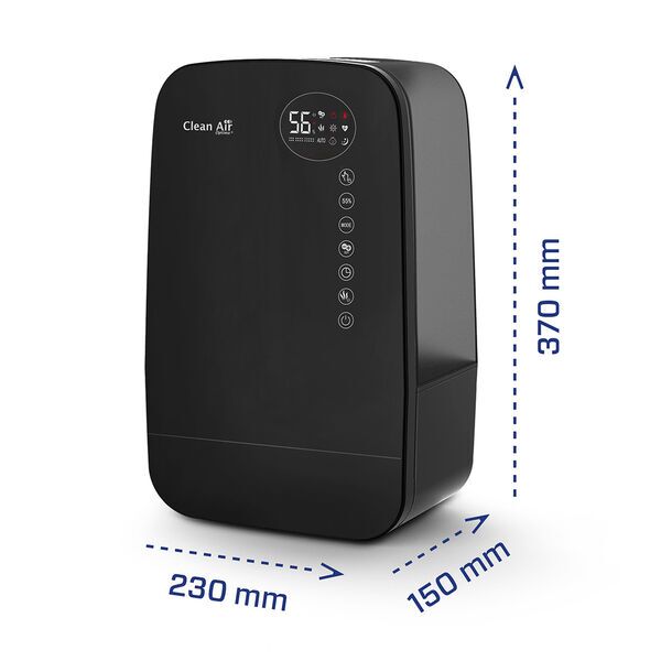 Clean Air Optima Luchtbevochtiger met ionisator CA-607B Smart | zwart 4