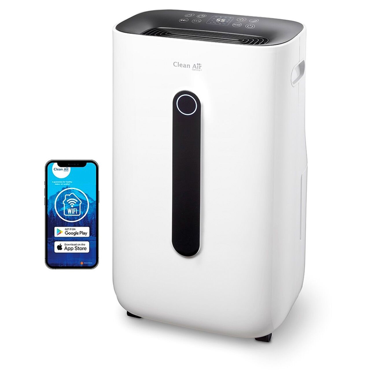 Clean Air Optima Luftentfeuchter und Luftreiniger CA-708 Smart weiß/schwarz