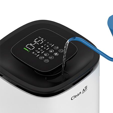 Clean Air Optima 2in1 Déshumidificateur et Purificateur d'air CA-808 Smart Top Filling | blanc/noir 4