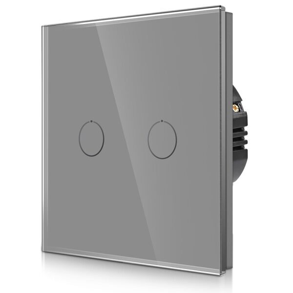 CNBINGO M1-202GR interruttore luce doppio touch | grigio, image 1 of 1